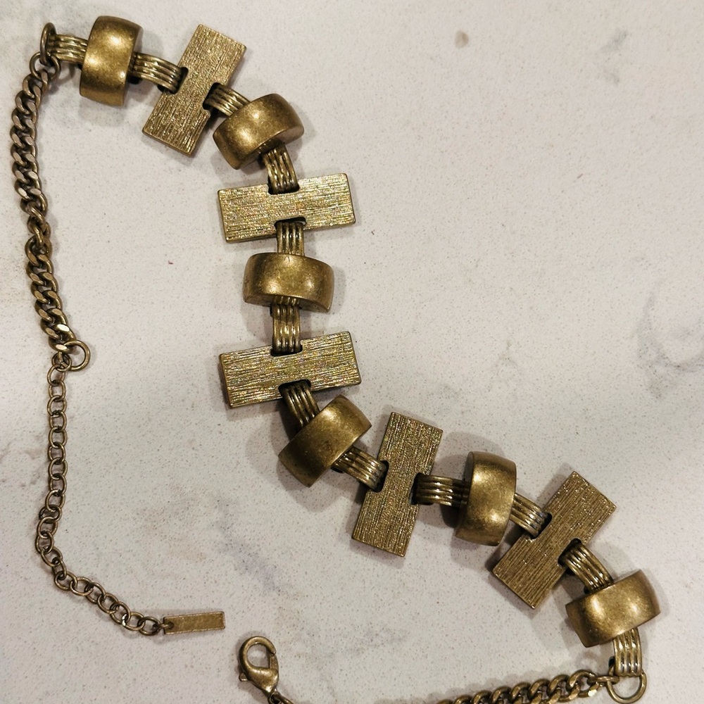 Jewelmint Gold-Tone Rectangular Necklace